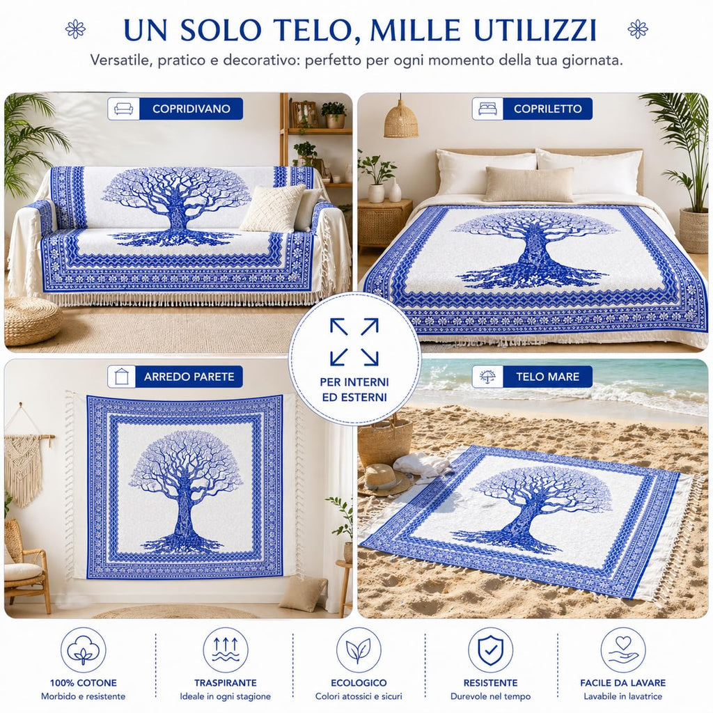 Ali Brothers Telo Mare Grande, cotone 210x230 cm+7cm frange| Telo Spiaggia antisabbia | Asciugamano Mare Fouta, frange e angoli - Pareo Donna Uomo Ragazzi | Pic Nic Beach Towel Coperta, lungo leggero