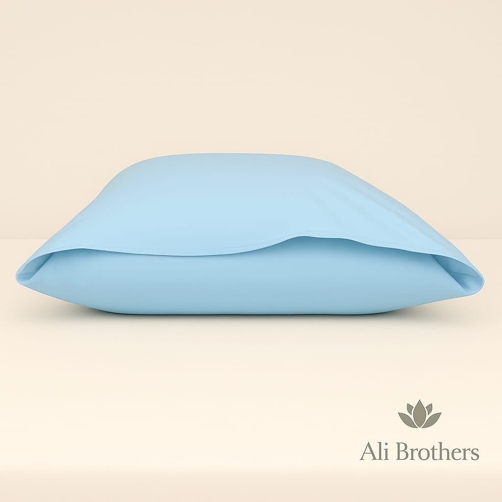 Set 2 Federe Cuscino 50x80 cm – 100% Cotone Morbido e Traspirante – Antipiega, Antiacaro, Lavabili – Naturale per Letto Singolo o Matrimoniale"