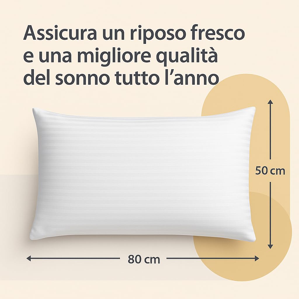 Federe Cuscino Letto 50x80 Cotone Bianco Assorbente Antisudore Antiacaro Antimuffa Copricuscini Letto Copricuscino In Cotone Federe Cuscino Certificato Oeko Tex