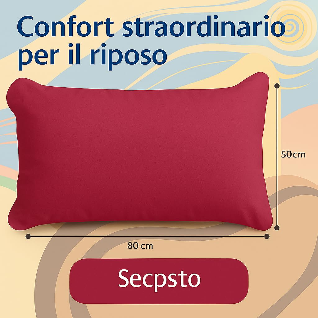 Set 2 Federe Cuscino 50x80 cm – 100% Cotone Morbido e Traspirante – Antipiega, Antiacaro, Lavabili – Naturale per Letto Singolo o Matrimoniale"