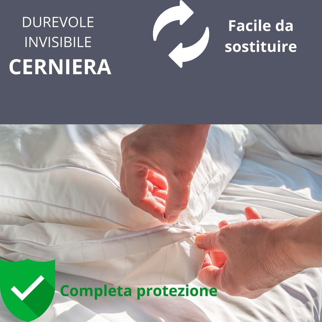Federe Cuscino Letto 50x80 Cotone Bianco Assorbente Antisudore Antiacaro Antimuffa Copricuscini Letto Copricuscino In Cotone Federe Cuscino Certificato Oeko Tex