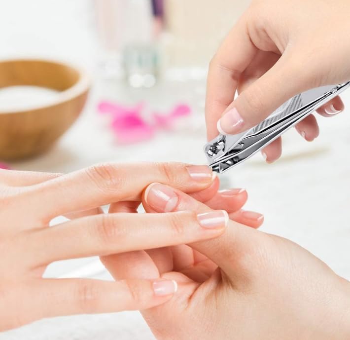 Tagliaunghie Professionale in Acciaio Inox- con lime per unghie integrate, tagliaunghia in acciaio inossidabile resistente per unghie spesse, affilato per uomini e donne