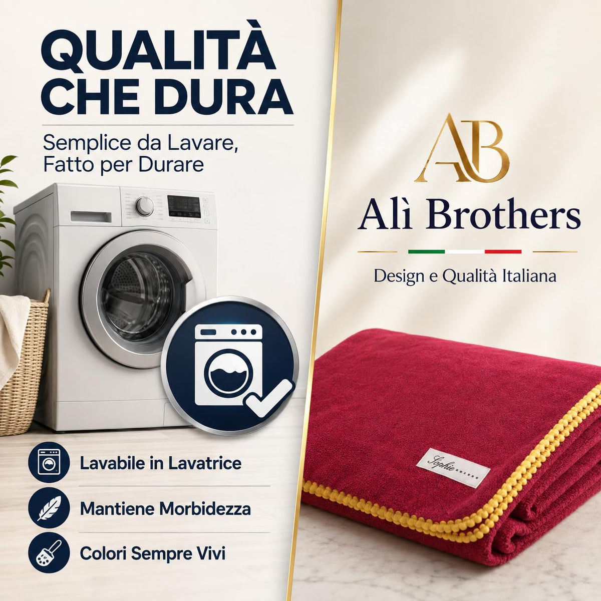 Ali Brothers Telo Mare 90x160 cm in Spugna Jacquard 100% Cotone-Morbido e assorbente, ideale per spiaggia, piscina, bagno e coprilettino da mare.