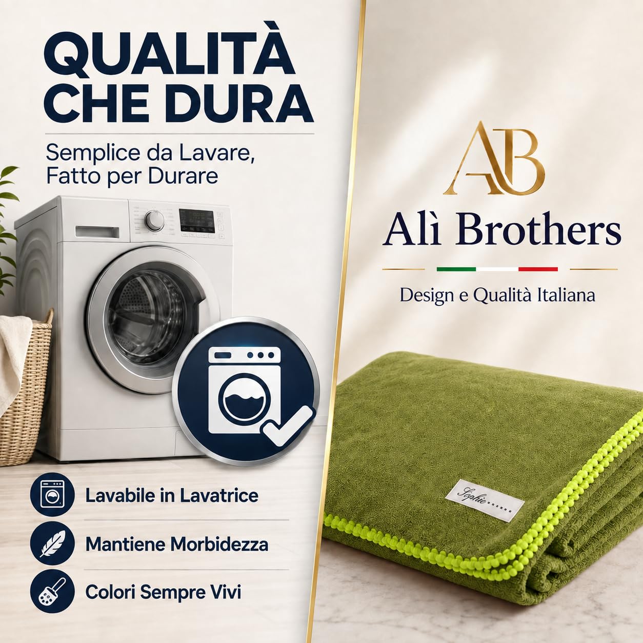 Ali Brothers Telo Mare 90x160 cm in Spugna Jacquard 100% Cotone-Morbido e assorbente, ideale per spiaggia, piscina, bagno e coprilettino da mare.