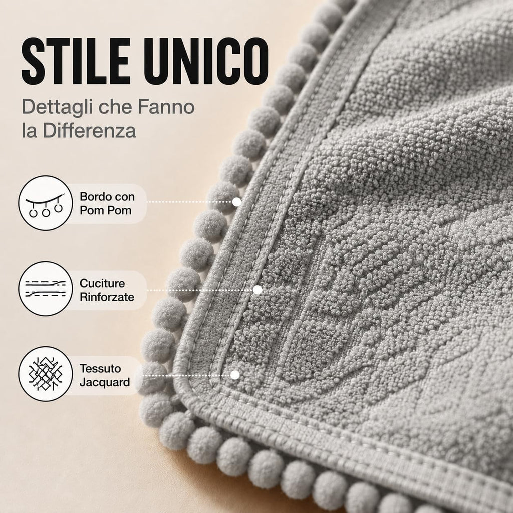 Ali Brothers Telo Mare 90x160 cm in Spugna Jacquard 100% Cotone-Morbido e assorbente, ideale per spiaggia, piscina, bagno e coprilettino da mare.