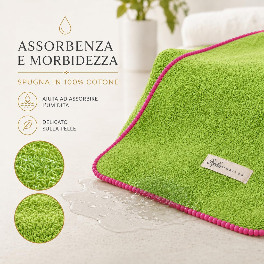 Ali Brothers Telo Mare 90x160 cm in Spugna Jacquard 100% Cotone-Morbido e assorbente, ideale per spiaggia, piscina, bagno e coprilettino da mare.